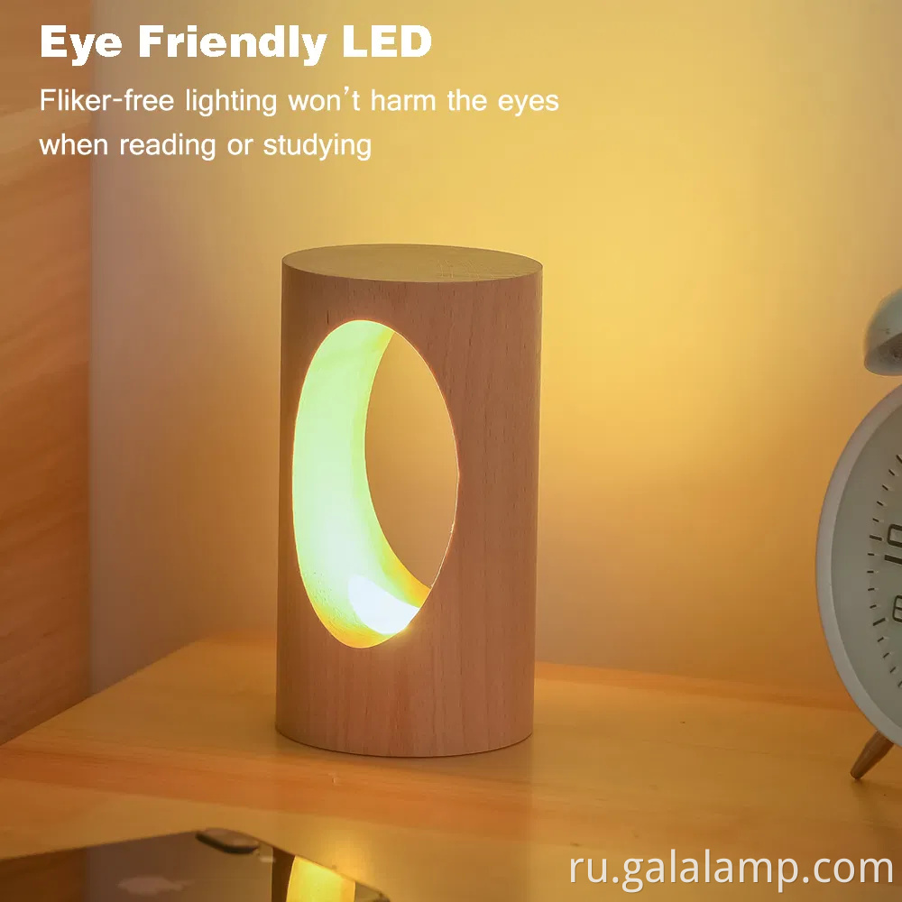 Элегантный японский сплошной древесина ночной свет для уютного домашнего декора